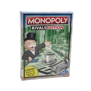 New Monopoly Rivals Edition 2 Player Game Hasbro Board Game Age 8+